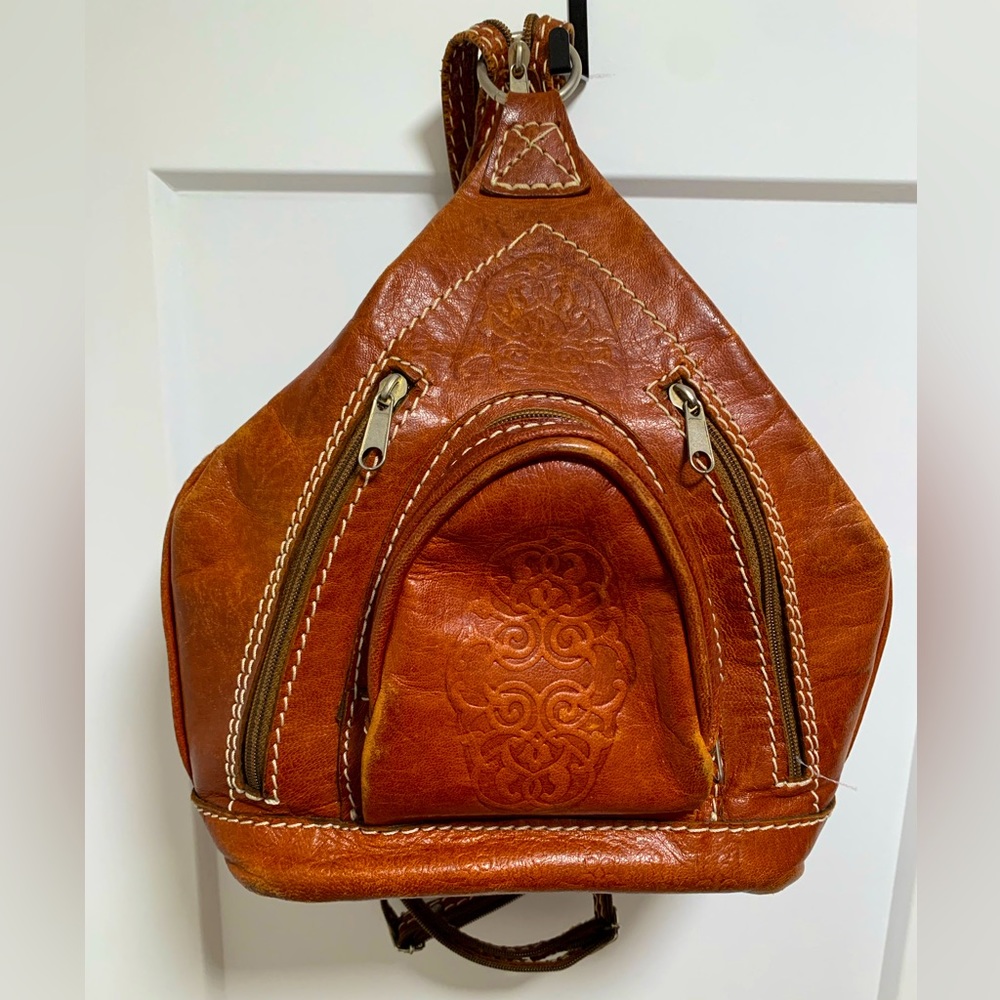 SOLD Gorgeous Handmade Leather Backpack